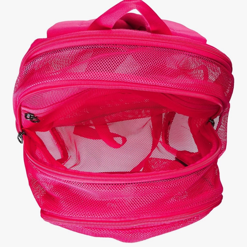 Nike Pink Athletic mesh Backpack with Adjustable Straps - Picture 3 of 3